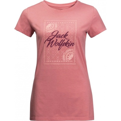 Jack Wolfskin Dámské tričko Sea breeze Rose quartz