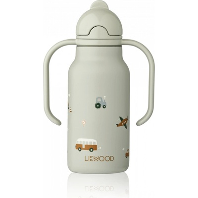 Liewood Termofľaša Kimmie Vehicles Dove blue 250 ml