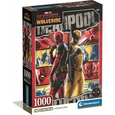 CLEMENTONI COMPACT DEADPOOL+WOLVERINE 1000 dílků