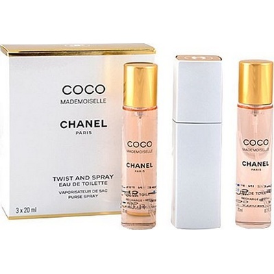 Chanel Coco Mademoiselle toaletná voda komplet dámska 3 x 20 ml