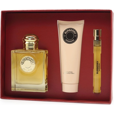 Burberry Goddess EDP plniteľná 100 ml + parfumované telové mlieko 75 ml + EDP cestovný sprej 10 ml