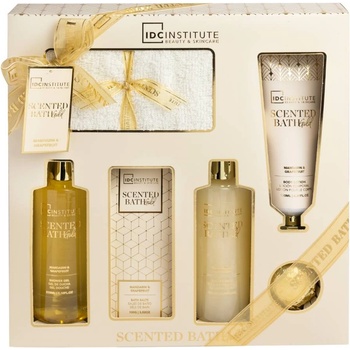 IDC Institute Подаръчен комплект Scented Bath Gold, 6 части