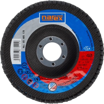 Narex Kotouč brusný lamelový 125 x 22,23 mm ZA 40 65405178