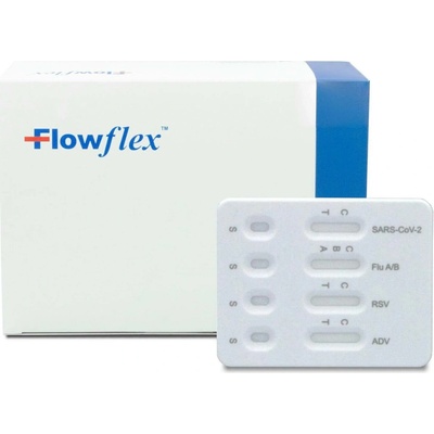 Acon Biotech Flowflex SARS-CoV-2 & Flu A/B & RSV & Adenovirus Antigen Combo Rapid Test 100 ks