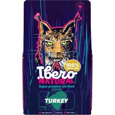 Ibero Grain Free Cat Senior Turkey 2 kg
