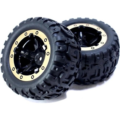 BlackZon 1:16 Slyder MT/ST: Nalepené gumy MT Zlaté 2 ks