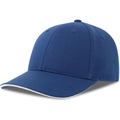 Atlantis Headwear Liberty Sandwich-S 6 panelová baseballová COT-33025188899 Modrá/bílá