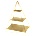Horecano HORECANO-Стойка пирамида за блок маса 20х30х41cm GOLD (HC-93873) (0193873)