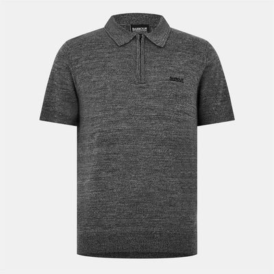 Barbour International Блуза с яка Barbour International Maverick Mouline Knitted Polo Shirt - Black