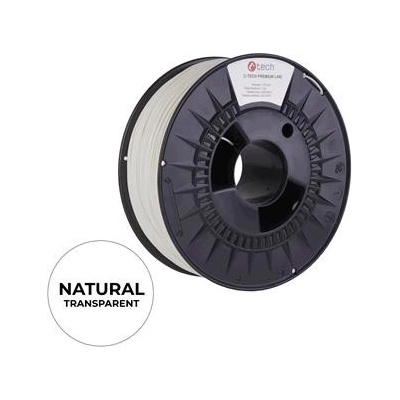 C-Tech Premium Line PETG transparentní, 1,75mm, 1kg