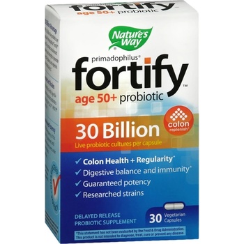 Image 1 of Nature's Way Fortify / Primadophilus Age 50+ Probiotic / 30 Billion [30 капсули]