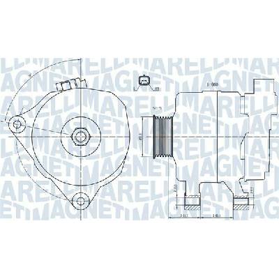 Alternátor MAGNETI MARELLI 063731499010
