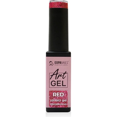 Expa nails Uv Led gel Art zdobící bezvýpotkový gel red 6 ml