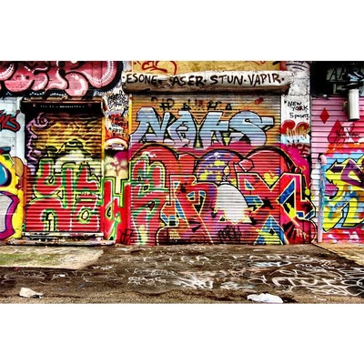 Dimex MS-5-0321 vliesová fototapeta na zeď Ulice s graffiti rozměry 375 x 250 cm