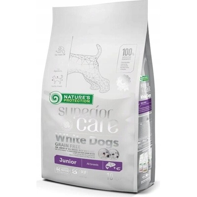 Nature's Protection Superior Care White Dogs junior lososové 10 kg