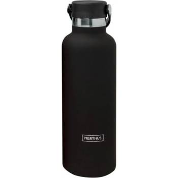 Nerthus 0, 75 л черна двустенна спортна бутилка с дръжка от Nerthus (VBFIH720)