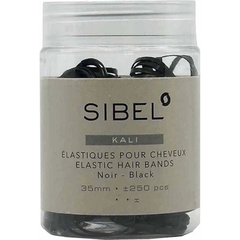Sibel Kali Elastic Hair Bands Black 250 ks