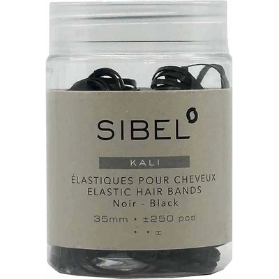 Sibel Kali Elastic Hair Bands Black 250 ks