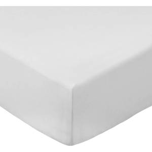 Bianca Бял еластичен чаршаф от памук перкал 90x190 cm Cotton Percale - Bianca (BD/52521/R/SFDX/WH)