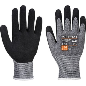 Portwest vhr13 advanced cut a665 / Ръкавици, устойчиви на порязване, ниво e - сиви l (a665grrl)