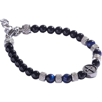 Marc Malone Korálkový náramek s modrým tygřím okem MCGB5016