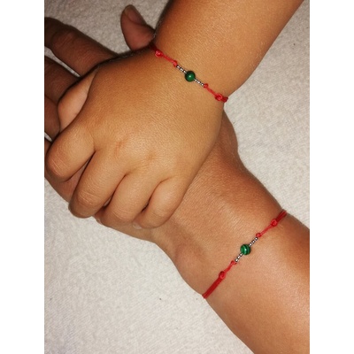 Комплект гривни с червен конец Мама и Бебе (КМБ5)