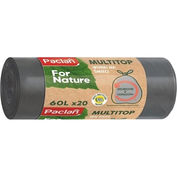 Paclan For Nature z recyklovaného odpadu 60 l 18 µm 20 ks