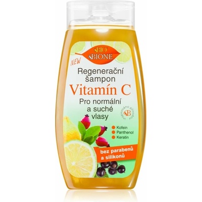 Bione Cosmetics Vitamin C regenerační šampon pro normální a suché vlasy 260 ml