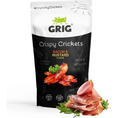 Grig křupaví cvrčci Slanina a hořčice 20 g