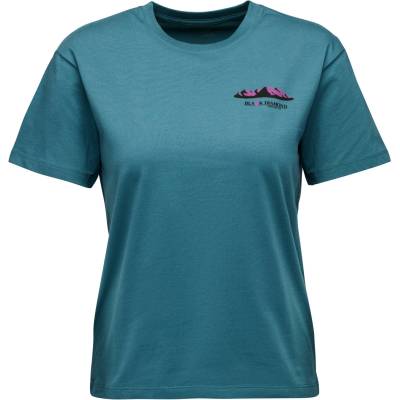 Black Diamond Дамска тениска Black Diamond Women's Mountainscape S/S Tee T-shirt - Creek Blue (916-3682-0114)