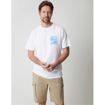 Saltwell Тениска Saltwell Men's Saltwel Argyle Regular Fit T-Shirt - White