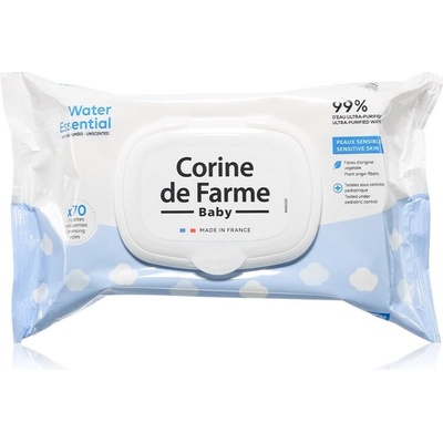 Corine de Farme Baby Dětské vlhčené ubrousky 99% vody 70 ks