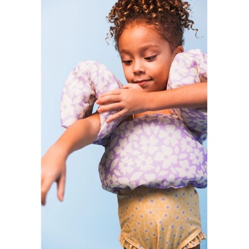 Swim Essentials : Ръкавели с опора за гърдите за деца с тегло 15-30 кг - "Purple Flowers (SWE-2024SE1094)