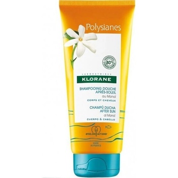 Klorane Измиващ гел за коса и тяло за след слънце, After Sun Shampooing Gel for Hair + Body, Klorane Polysianes, with Organic Tamanu & Monoi 200 ml
