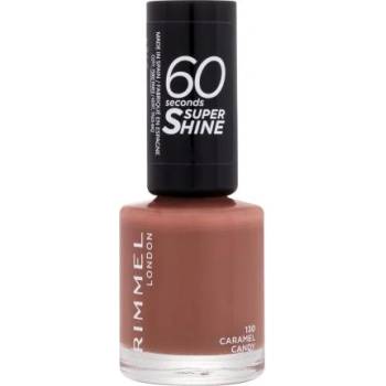 Rimmel 60 Seconds Super Shine бързосъхнещ лак за нокти 8 ml нюанс 130 Caramel Candy