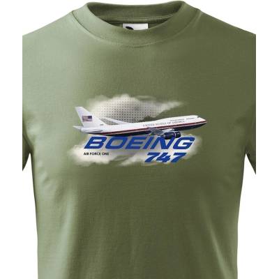 Dětské tričko Boeing 747 Air Force One MilitaryCanvas Dětské tričko Bezvatriko.cz 3229