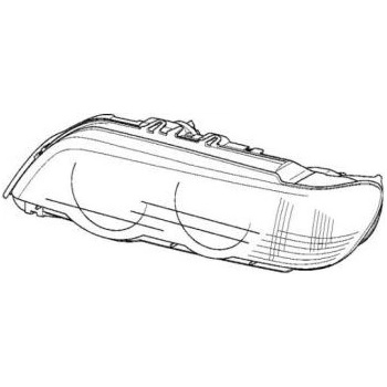 Стъкла за фарове за bmw x5 e53 (1999-2003)