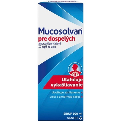 Mucosolvan pre dospelých sir. 1 x 100 ml/600 mg