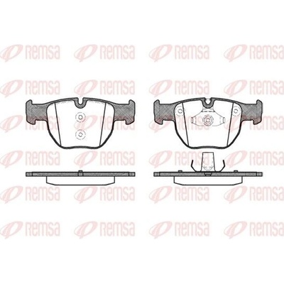 Sada brzdových platničiek kotúčovej brzdy (na jednu nápravu) REMSA 0979.00 0979.00