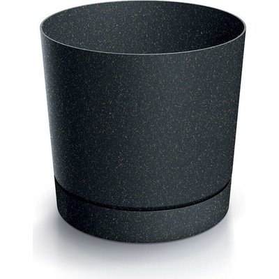 PROSPERPLAST Kvetináč TUBO P ECO WOOD antracit 19,8cm