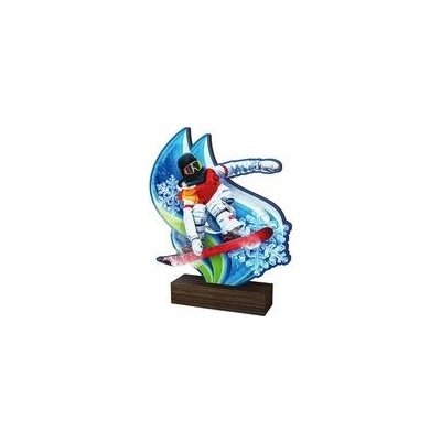 Poháry Bauer Dřevěná plaketa WF286 Snowboard
