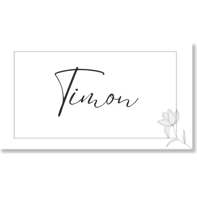 Personal Personal Jmenovka na stůl - Elegance Zvolte množství: od 1 ks do 10 ks – Zboží Dáma