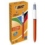 BIC Химикалка, 0, 3 мм, с бутон, четири цвята, BIC "4 Colours Fine" 982867 (982867)