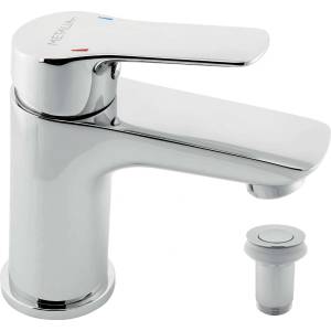 FERRO Metalia 54 - Смесител за умивалник с изпускателен клапан ClickClack, хром 54003, 0 (54003,0)