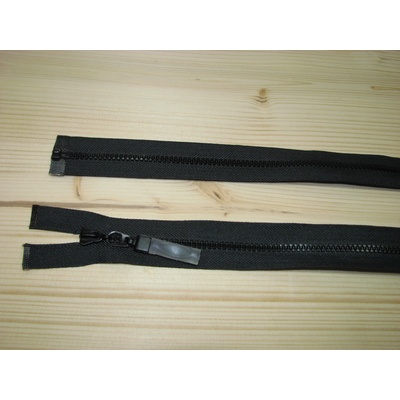 Kostenný zips čierny 3mm deliteľný jednosmerný 70cm