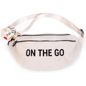 Childhome Чанта за кръста ChildHome - On the Go, Teddy, бяла (CWBANATW)