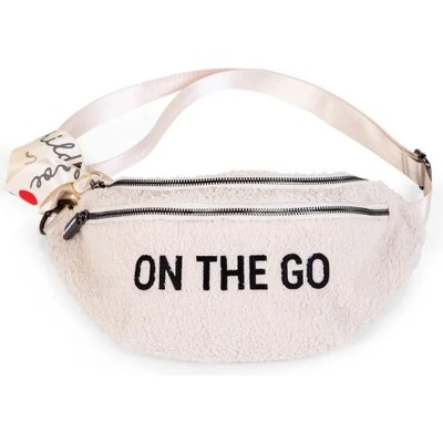 Childhome Чанта за кръста ChildHome - On the Go, Teddy, бяла (CWBANATW)