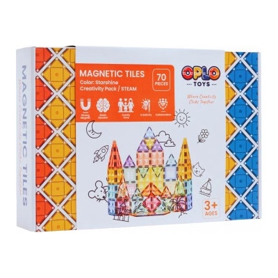 Oplo Toys Magnetická stavebnica Starshine 70 ks