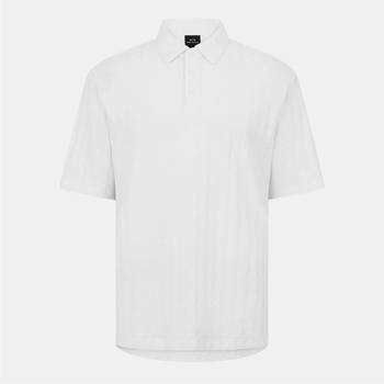 Armani Exchange Блуза с яка Armani Exchange Men's Short-Sleeve Polo Shirt - Off White