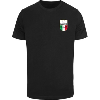 Mister Tee Тениска Azurro Italia Crest Tee black XXLUB-MT3315-00007 - Тъмносив, размер 4XL